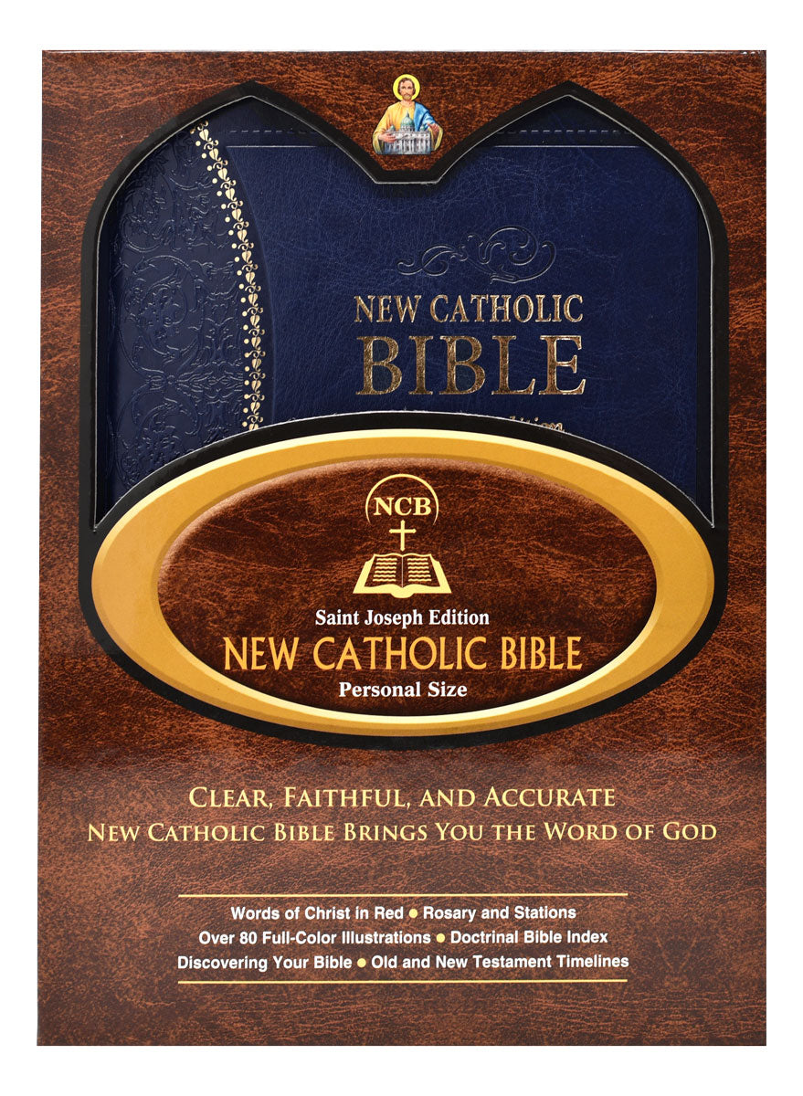 St. Joseph New Catholic Bible Gift Edition Personal Size 608/19BLU