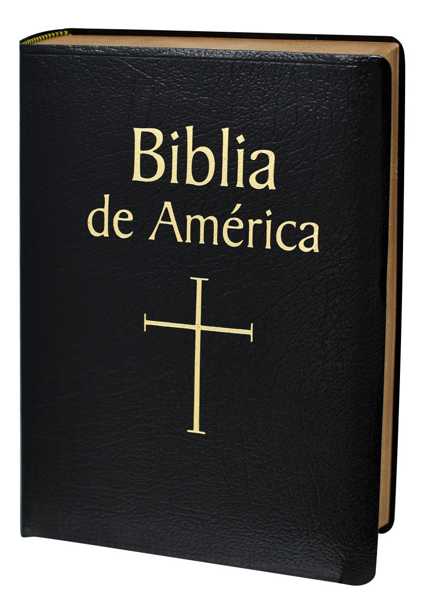 Biblia de America 610BLKS Elegant Leather Bound Edition