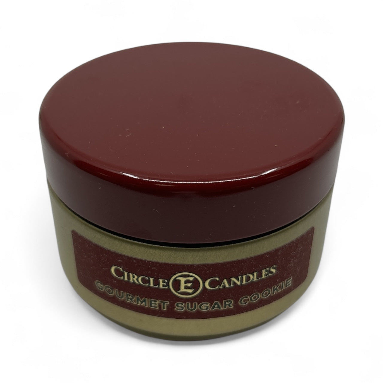 Circle E Candles, Gourmet Sugar Cookies Scent, Extra Small Size Travel Tin Candle, 4oz, 1 Wick