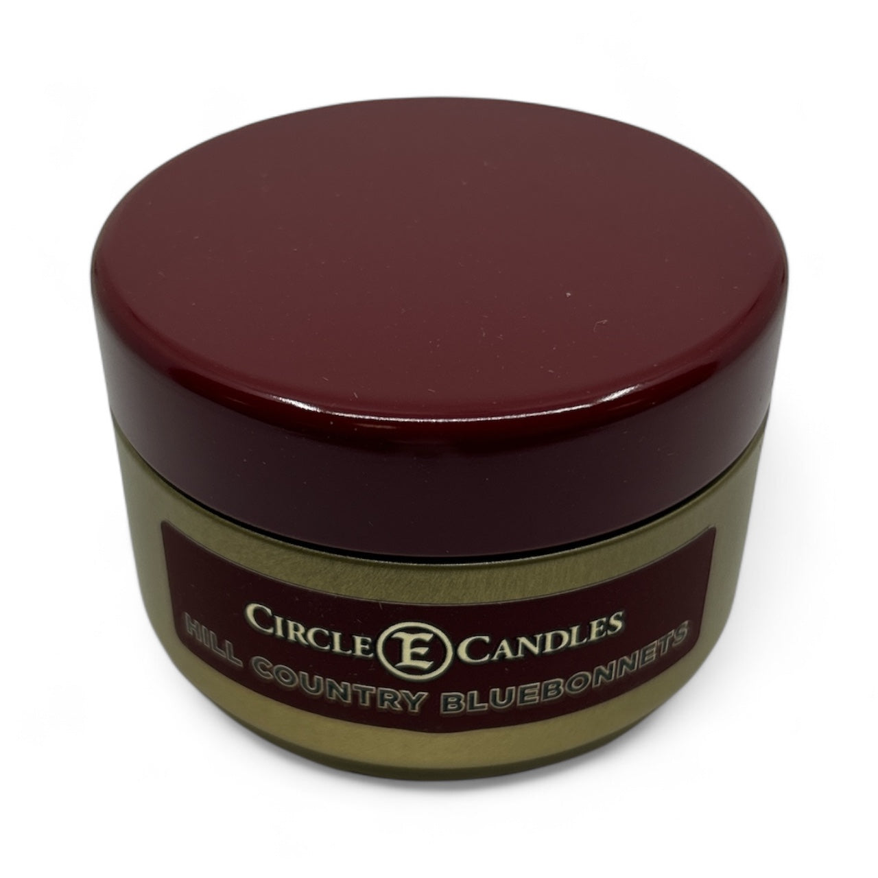 Circle E Candles, Hill Country Bluebonnets Scent, Extra Small Size Travel Tin Candle, 4oz, 1 Wick