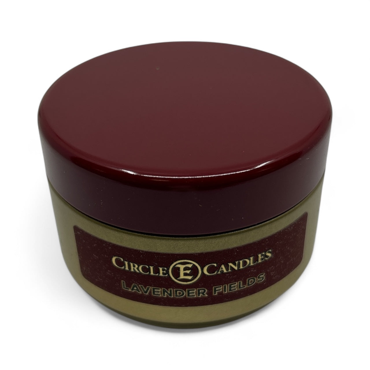 Circle E Candles, Lavender Fields Scent, Extra Small Size Travel Tin Candle, 4oz, 1 Wick