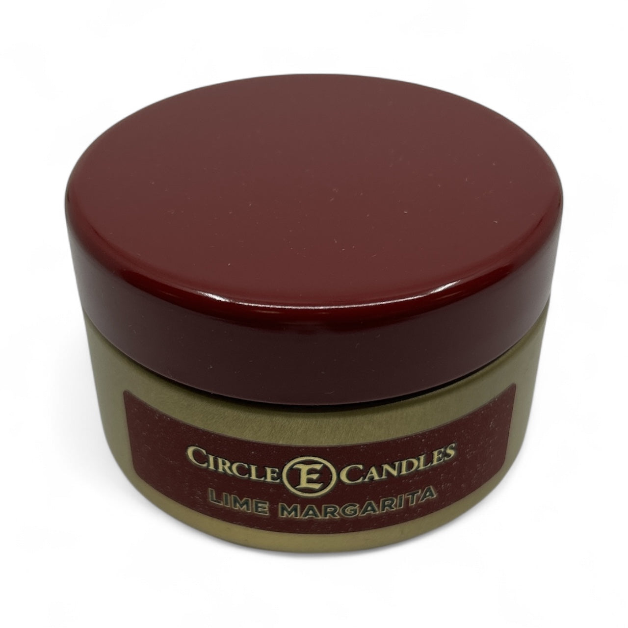 Circle E Candles, Lime Margarita Scent, Extra Small Size Travel Tin Candle, 4oz, 1 Wick