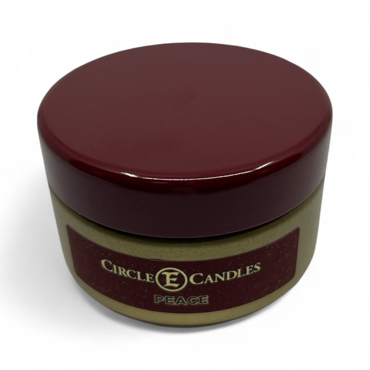 Circle E Candles, Peace Scent, Extra Small Size Travel Tin Candle, 4oz, 1 Wick
