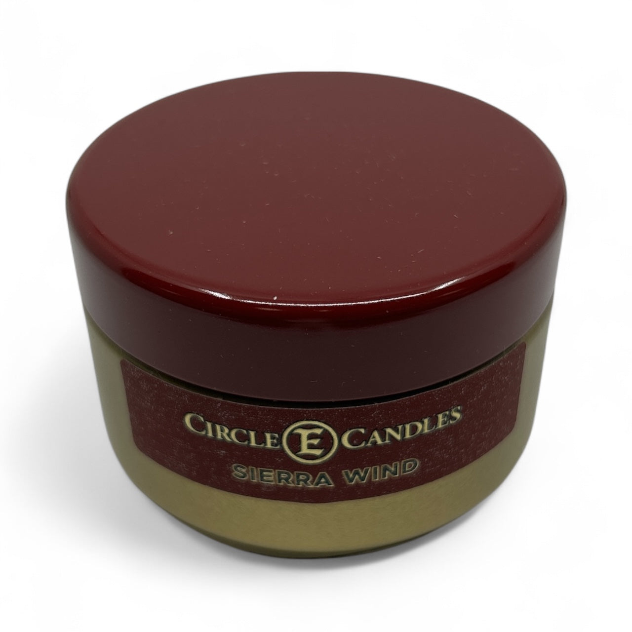 Circle E Candles, Sierra Wind Scent, Extra Small Size Travel Tin Candle, 4oz, 1 Wick