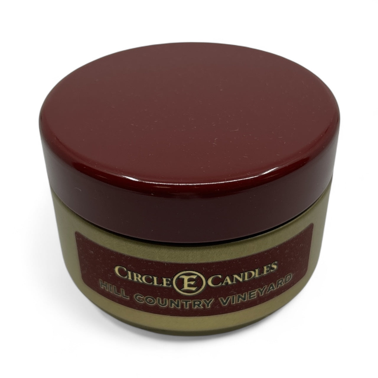 Circle E Candles, Hill Country Vineyards Scent, Extra Small Size Travel Tin Candle, 4oz, 1 Wick