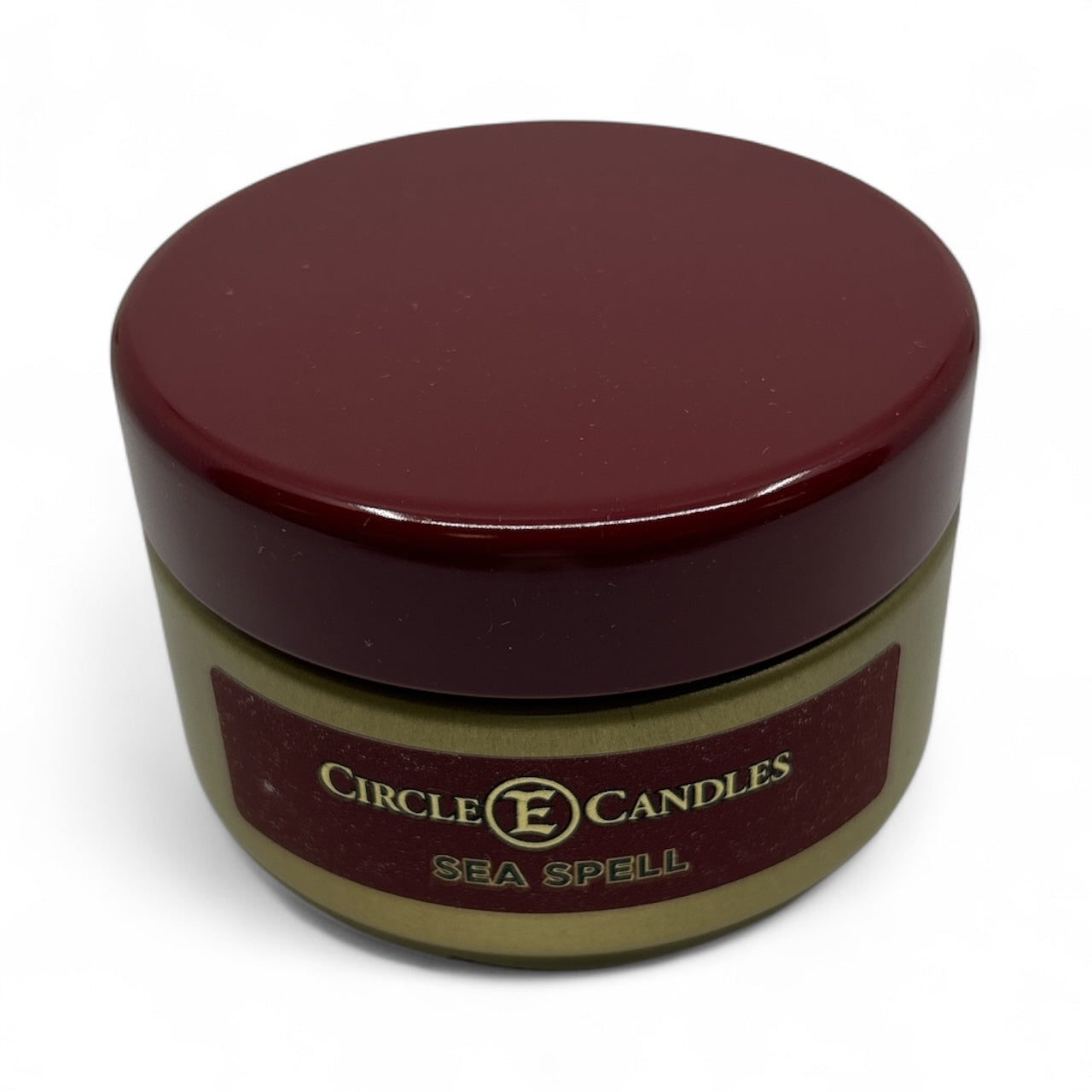 Circle E Candles, Sea Spell Scent, Extra Small Size Travel Tin Candle, 4oz, 1 Wick