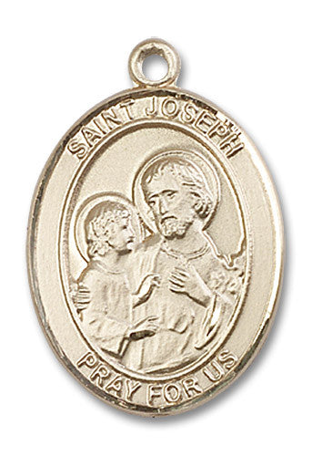 Extel Large Oval 14kt Gold Filled St. Joseph Medal, Made in USA