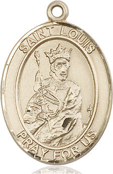 Extel Large Oval 14kt Gold Filled St. Louis Medal, Made in USA