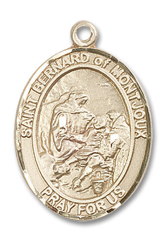 Extel Large Oval 14kt Gold Filled St. Bernard of Montjoux Medal, Made in USA