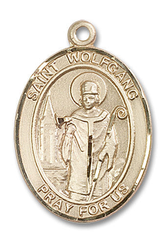 Extel Large Oval 14kt Gold Filled St. Wolfgang Medal, Made in USA