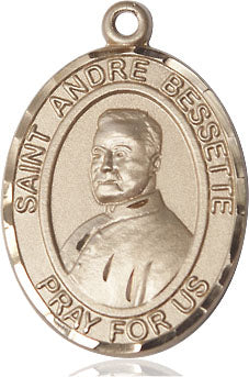 Extel Large Oval 14kt Gold Filled St. Andre Bessette Medal, Made in USA