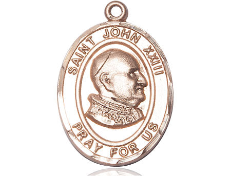 Extel Large Oval 14kt Gold Filled St. John XXIII Medal, Made in USA