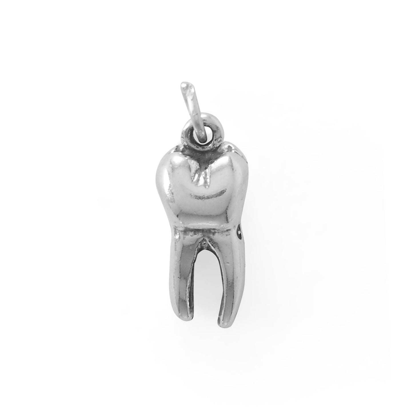 Sterling Silver Bright Smile! Tooth Charm, Made in USA