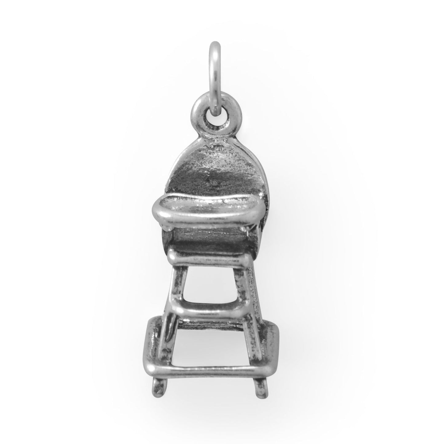 Sterling Silver High Chair Charm, Made in USA