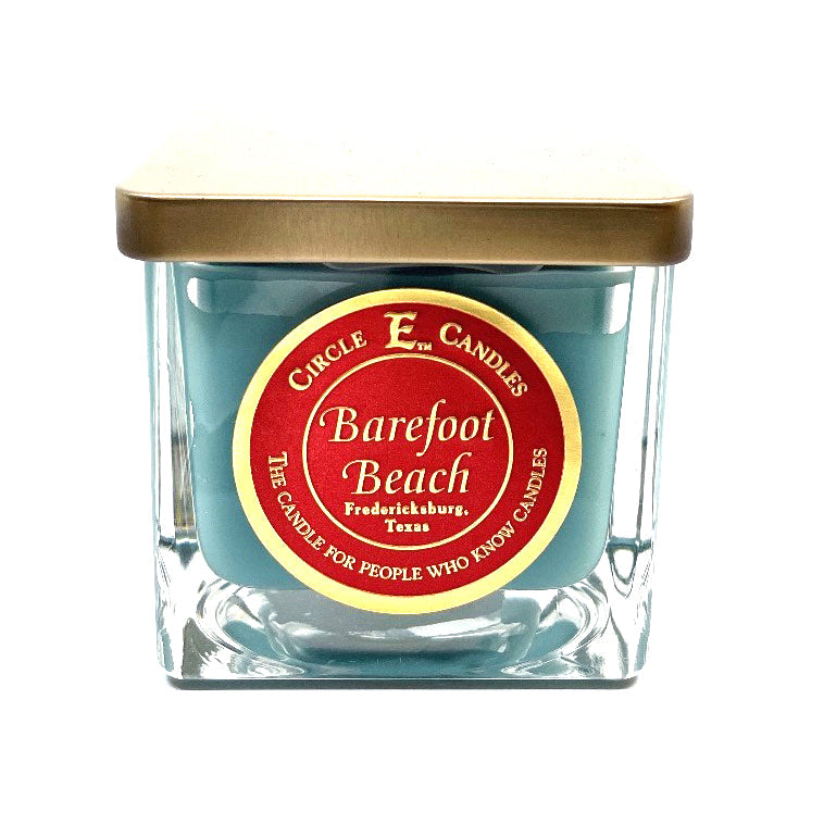 Circle E Candles, Barefoot Beach Scent, Large Size Jar Candle, 43oz, 4 Wicks