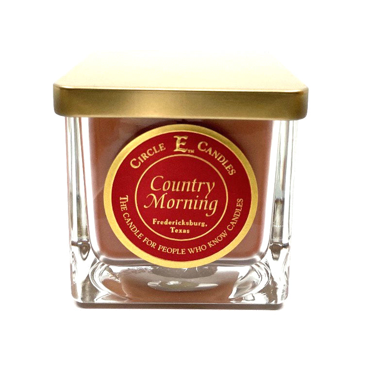 Circle E Candles, Country Morning Scent, Large Size Jar Candle, 43oz, 4 Wicks