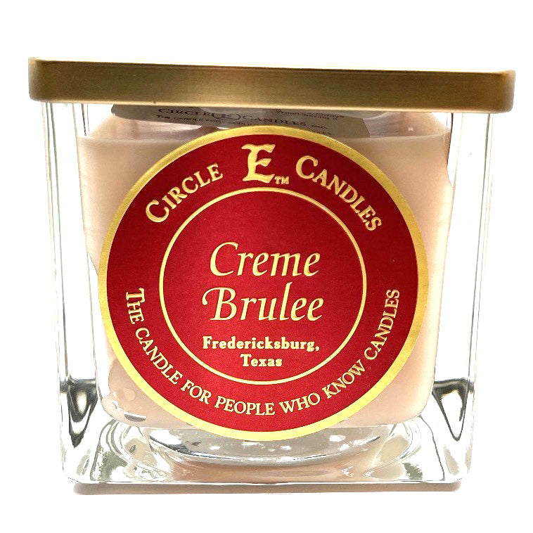 Circle E Candles, Creme Brulee Scent, Large Size Jar Candle, 43oz, 4 Wicks