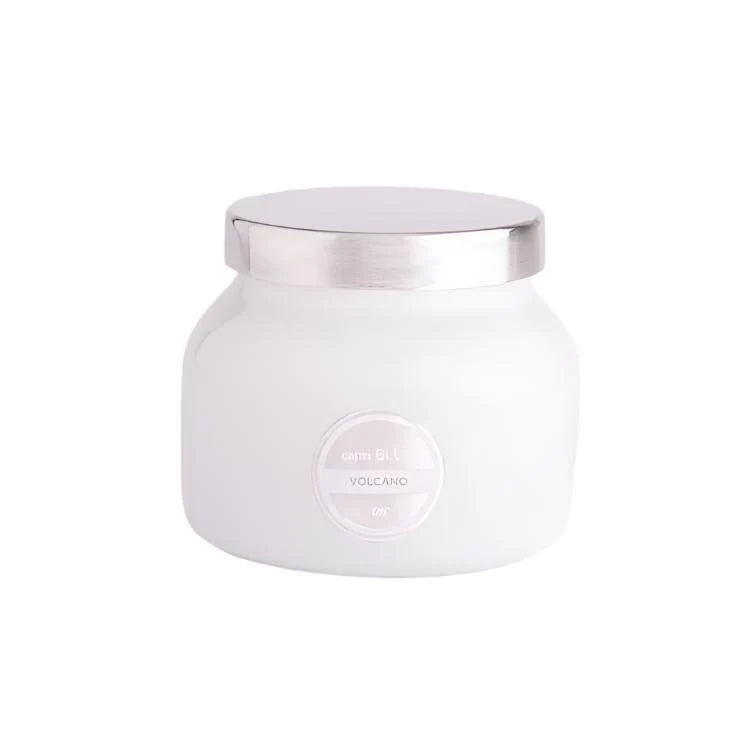 Volcano White Petite Candle, 8 oz Chic Home Decor