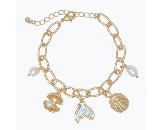 Bracelet-Charmy Sea Life + Pearls
