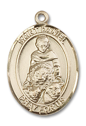 Extel Medium Oval 14kt Gold Filled St. Daniel Medal, Made in USA
