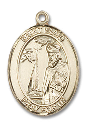 Extel Medium Oval 14kt Gold Filled St. Elmo Medal, Made in USA