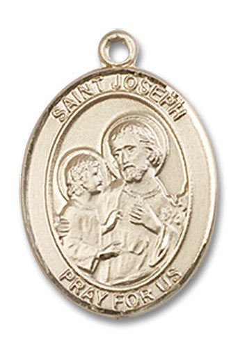 Extel Medium Oval 14kt Gold Filled St. Joseph Medal, Made in USA