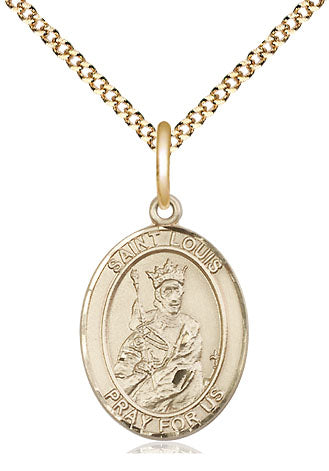 Extel Medium Oval 14Kt Gold Filled St. Louis  with 18" chain, Made in USA