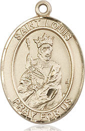 Extel Medium Oval 14kt Gold Filled St. Louis Medal, Made in USA