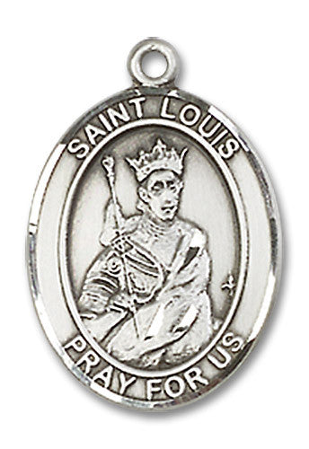 Extel Medium Oval Sterling Silver St. Louis Medal, Made in USA