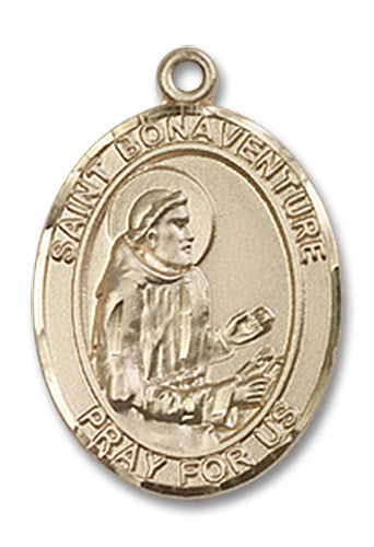 Extel Medium Oval 14kt Gold Filled St. Bonaventure Medal, Made in USA