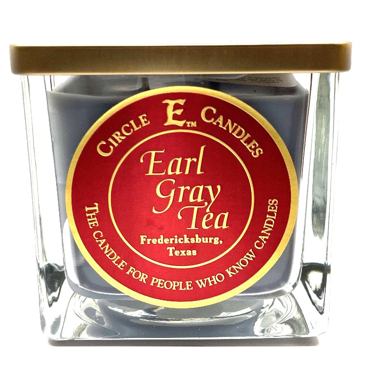 Circle E Candles, Earl Gray Tea Scent, Large Size Jar Candle, 43oz, 4 Wicks