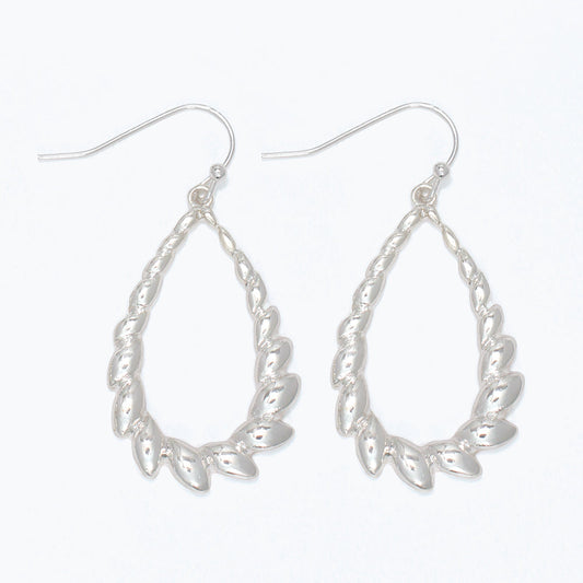 Sterling Silver Teardrop Earrings Lightweight Women Style