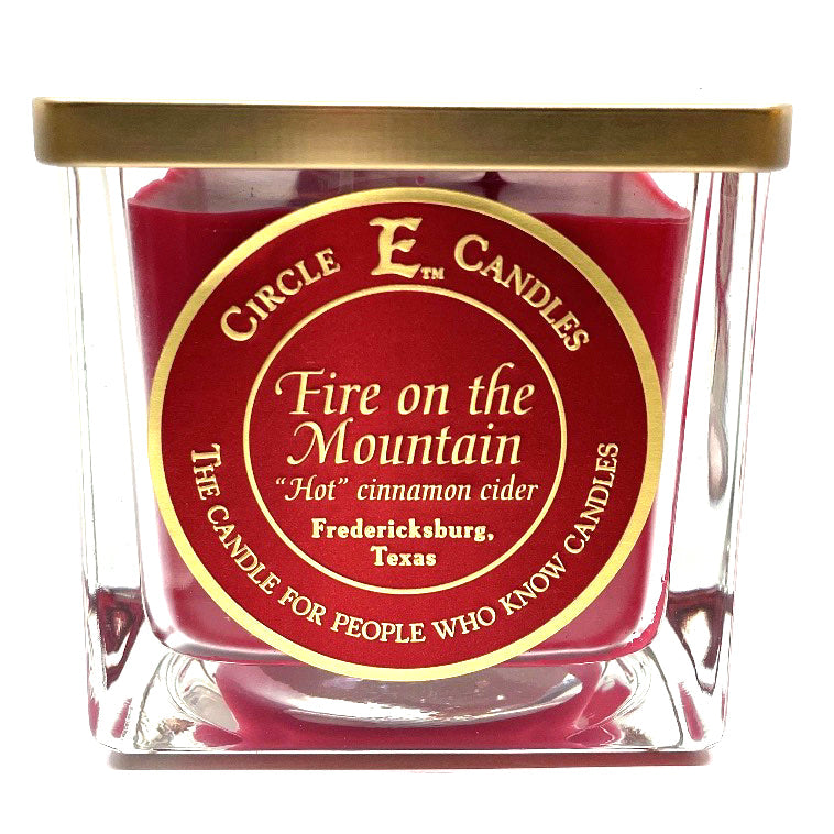 Circle E Candles, Fire on the Mountain Scent, Large Size Jar Candle, 43oz, 4 Wicks