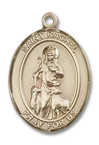 Extel Medium Oval 14kt Gold Filled St. Rachel Medal, Made in USA