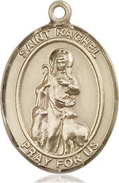 Extel Medium Oval 14kt Gold Filled St. Rachel Medal, Made in USA