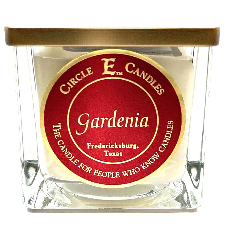 Circle E Candles, Gardenia Scent, Large Size Jar Candle, 43oz, 4 Wicks