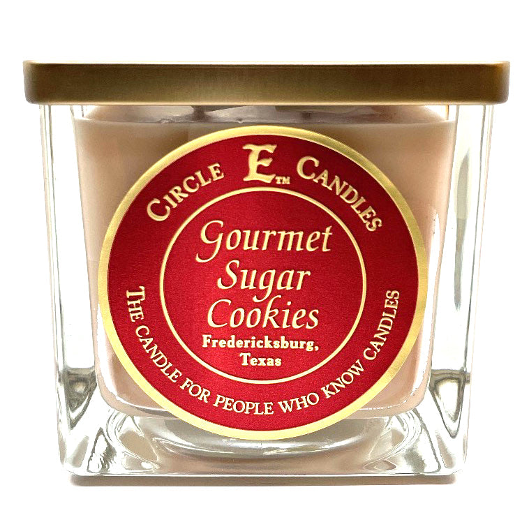 Circle E Candles, Gourmet Sugar Cookies Scent, Large Size Jar Candle, 43oz, 4 Wicks