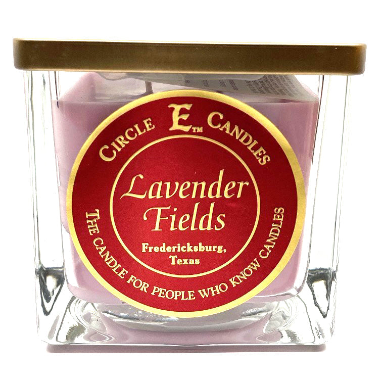 Circle E Candles, Lavender Fields Scent, Large Size Jar Candle, 43oz, 4 Wicks