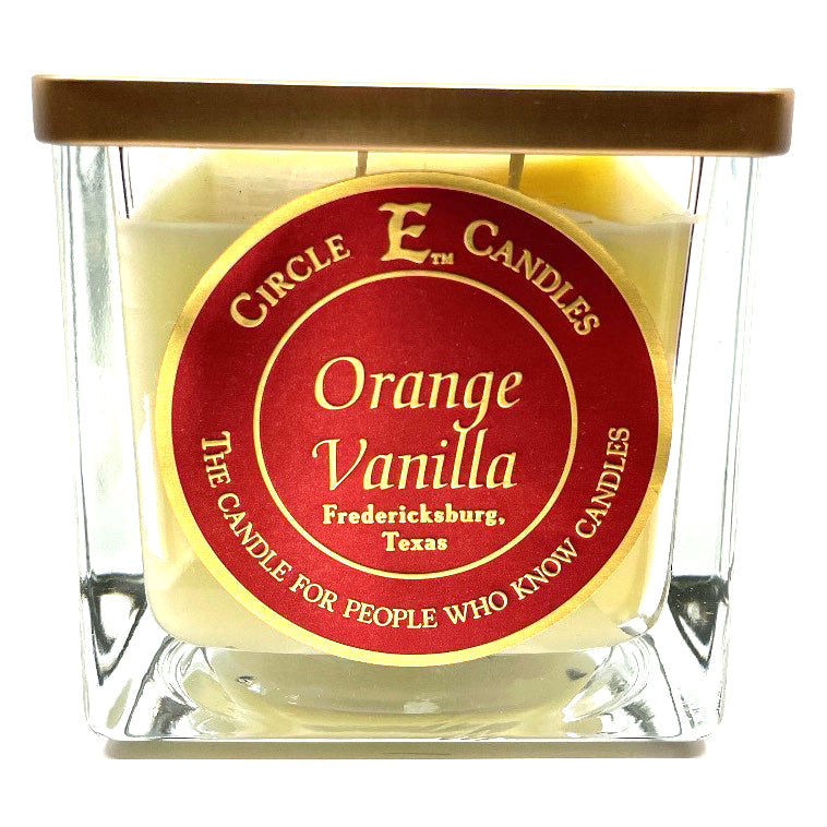 Circle E Candles, Orange Vanilla Scent, Large Size Jar Candle, 43oz, 4 Wicks