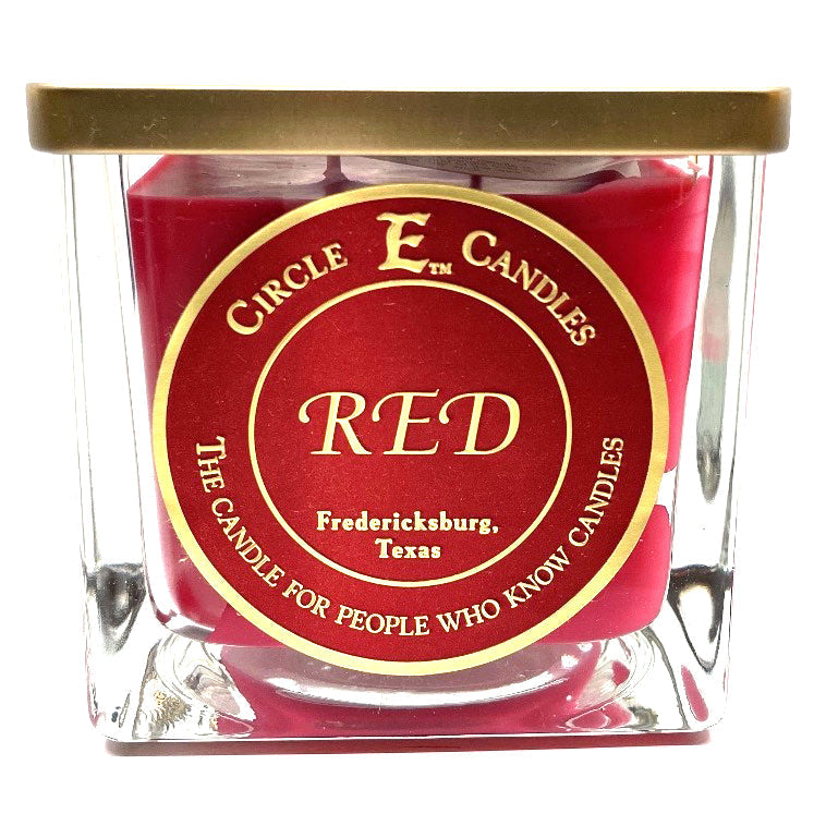 Circle E Candles, Red Scent, Large Size Jar Candle, 43oz, 4 Wicks