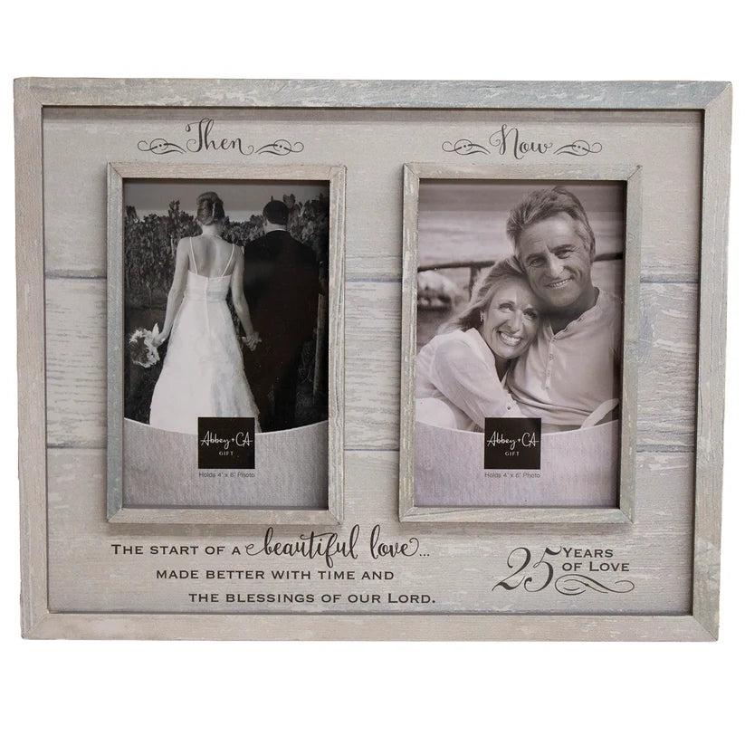 THEN & NOW 25TH ANNIV FRAME EASEL & HANGER BOXED