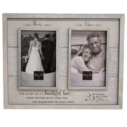 THEN & NOW 25TH ANNIV FRAME EASEL & HANGER BOXED