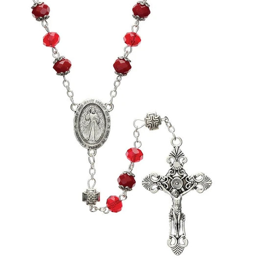 Crystal Rosary: Divine Mercy