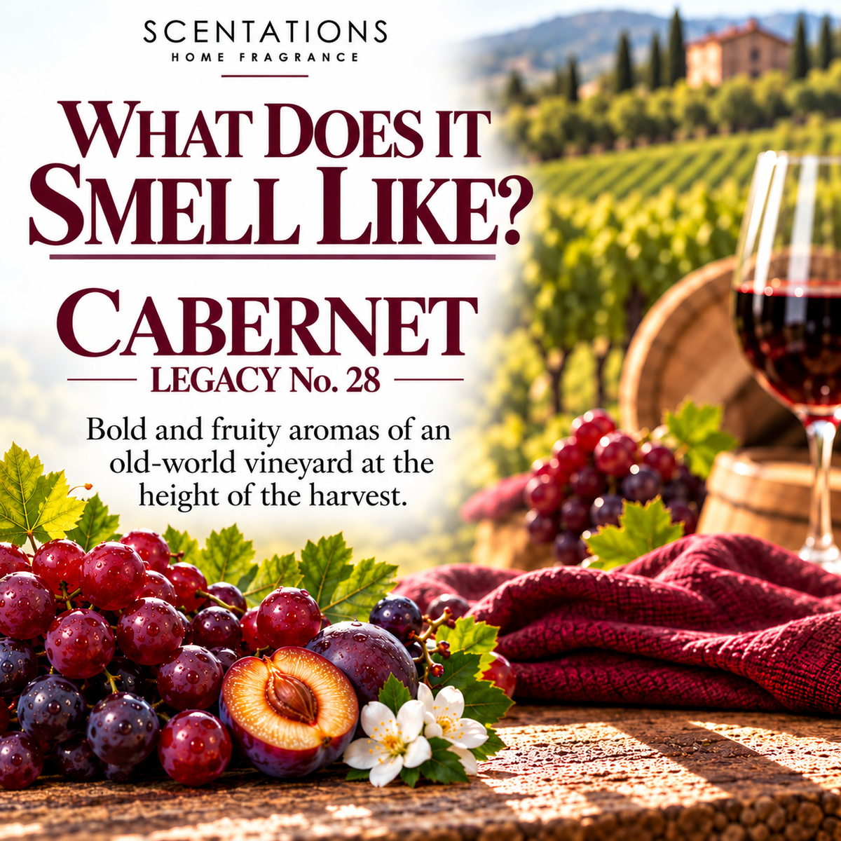 Scentations Potpourri - Cabernet Legacy No. 28 Scent, 8 oz Bag