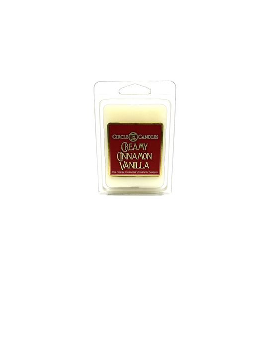 Circle E Candles Wax Melt Tart Creamy Cinnamon Vanilla 3oz