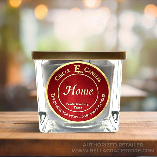 Circle E Candles, Home Scent, Small Size Jar Candle, 8oz, 1 Wick