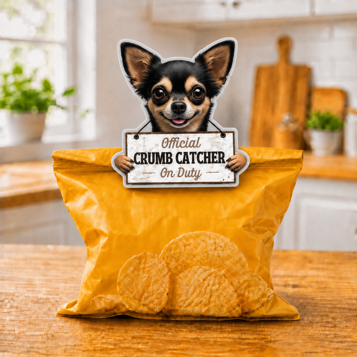 Chihuahua, Black, Chip clip