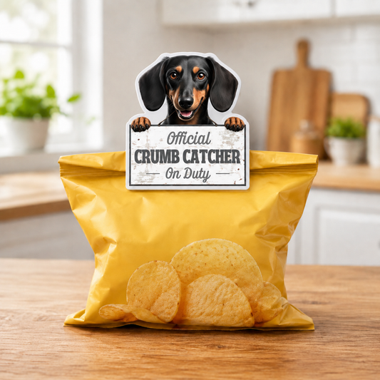 Dachshund, Black, Chip clip