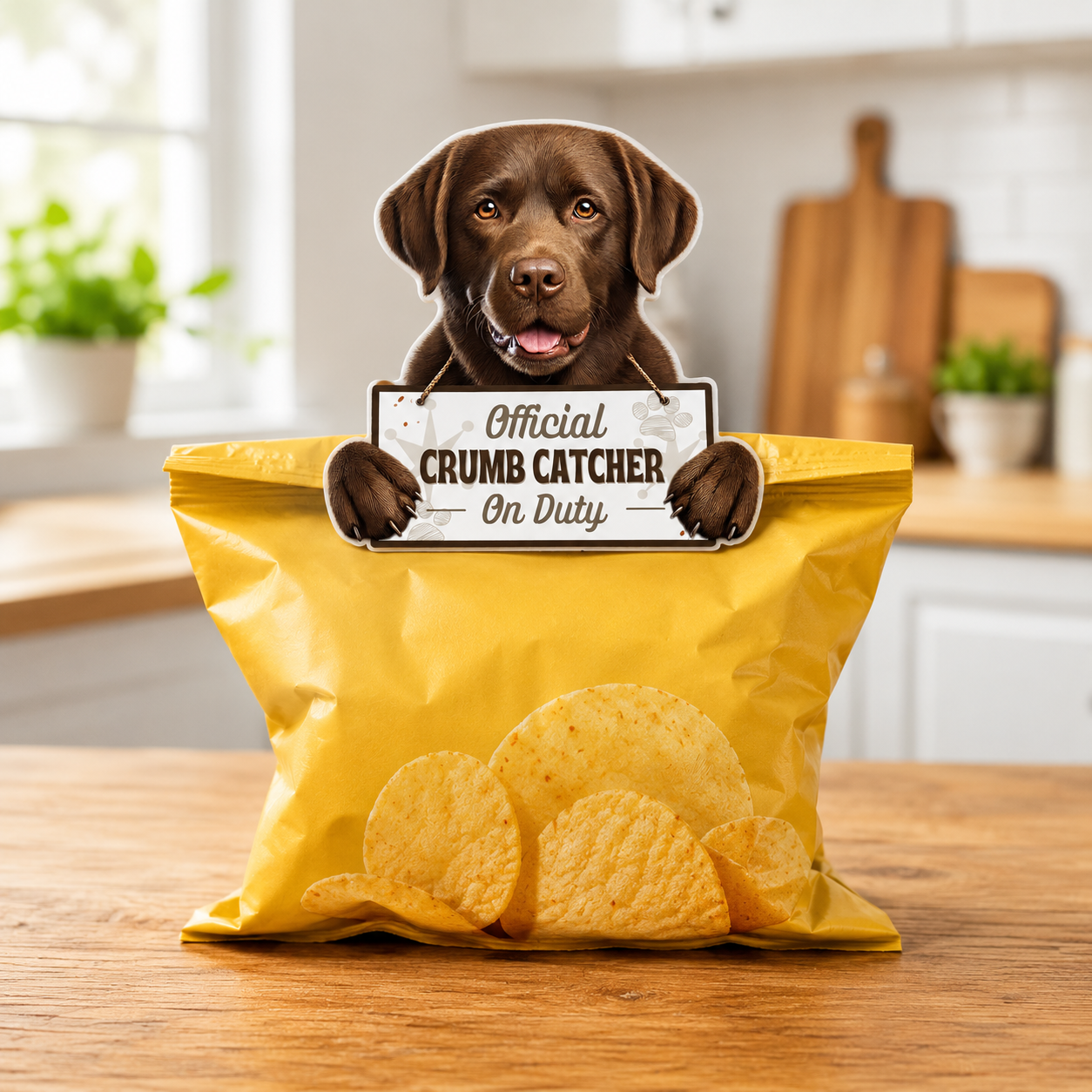 Labrador, Chocolate, Chip clip