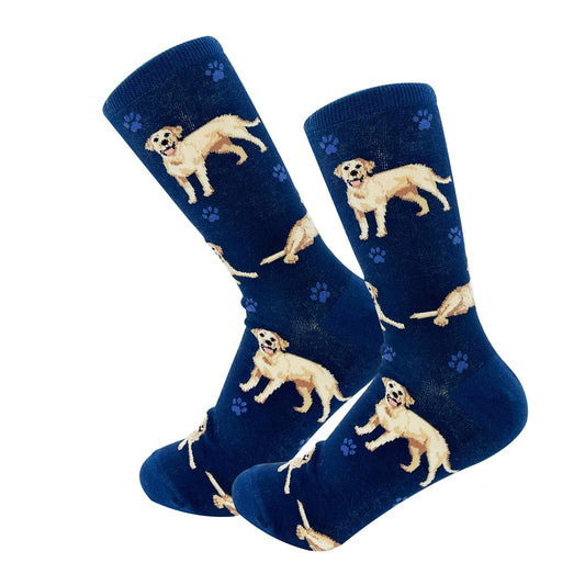 Labrador Yellow Socks, Full Body Dog